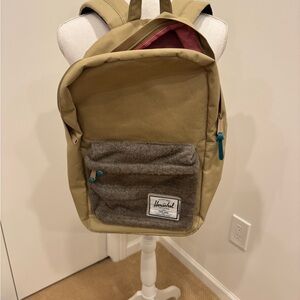 Herschel Supply Company Beige and Charcoal Backpack